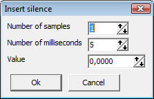 freehand window insert silence dialog